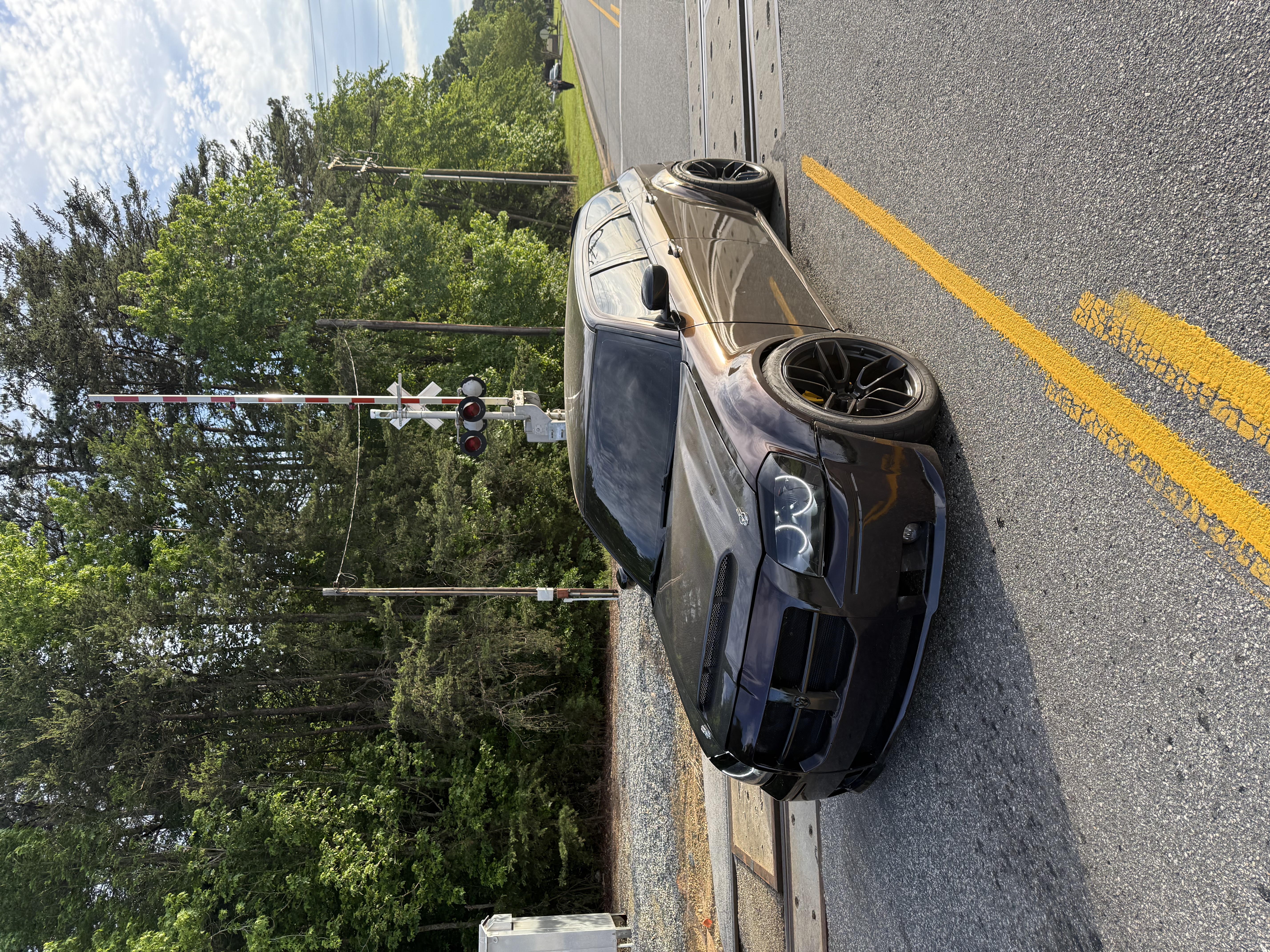 Tesla Glossy PET Diamonds Black Red Car Vinyl Wrap review vicwiththehemis 04