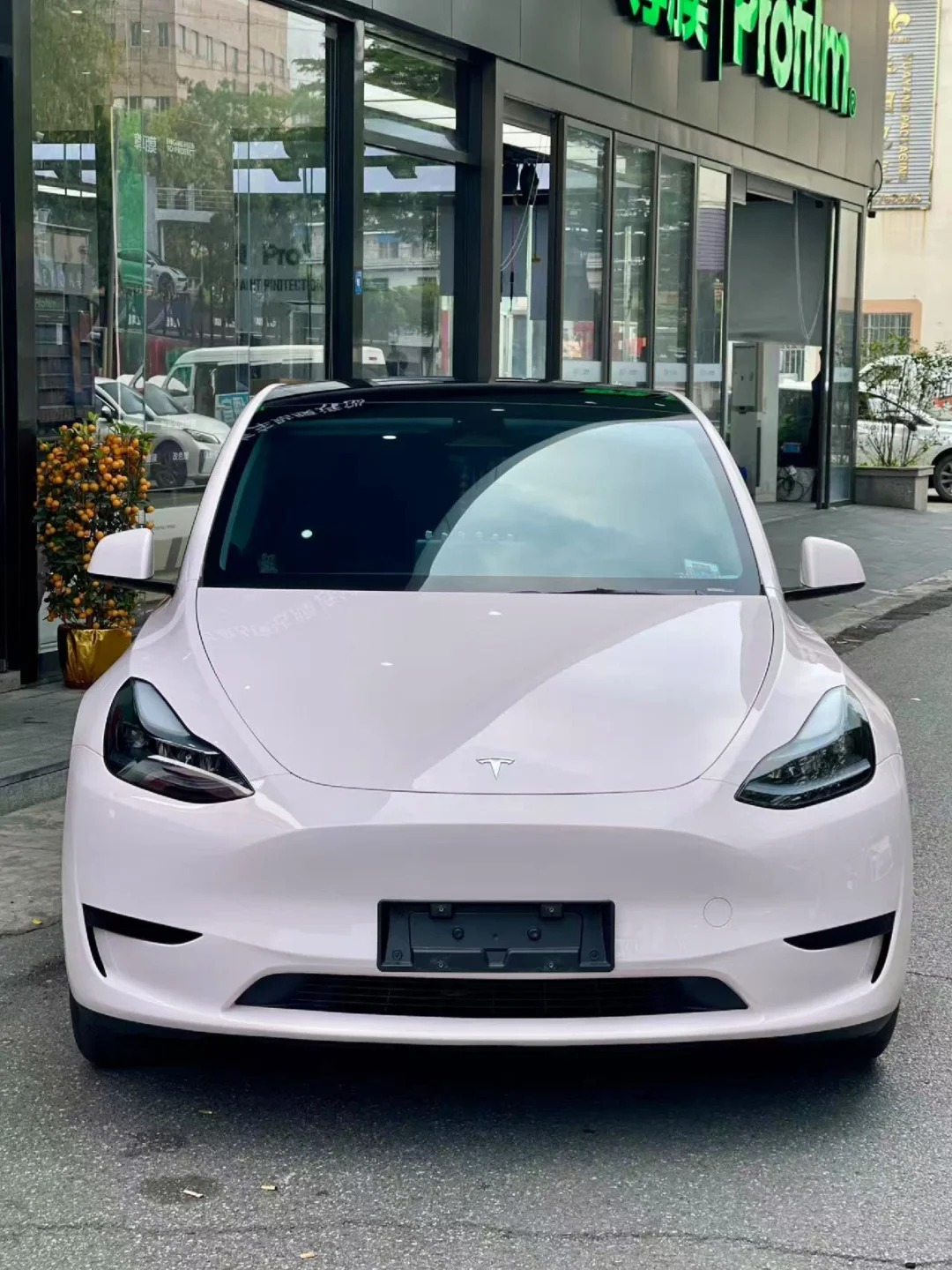 Tesla PET Gloss Mary Kay Pink Car Vinyl Wrap review sdfek 03