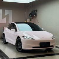 Tesla PET Gloss Mary Kay Pink Car Vinyl Wrap review 0
