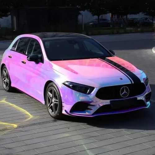 Holographic Chrome Rainbow White Car Vinyl Wrap (Non-Stretchable) review 