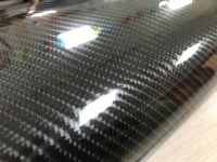 6D Super Gloss Emulational Carbon Fiber Black Car Vinyl Wrap  review 0