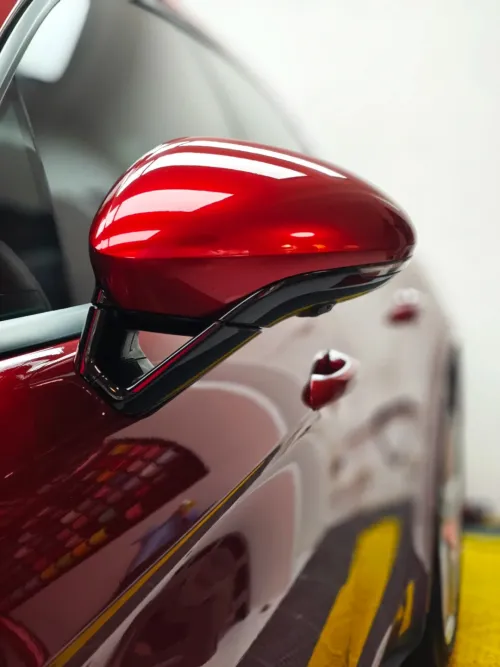 PET Gloss Metallic Cherry Red Car Vinyl Wrap review 