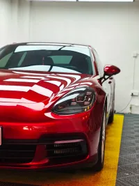 PET Gloss Metallic Cherry Red Car Vinyl Wrap review 0