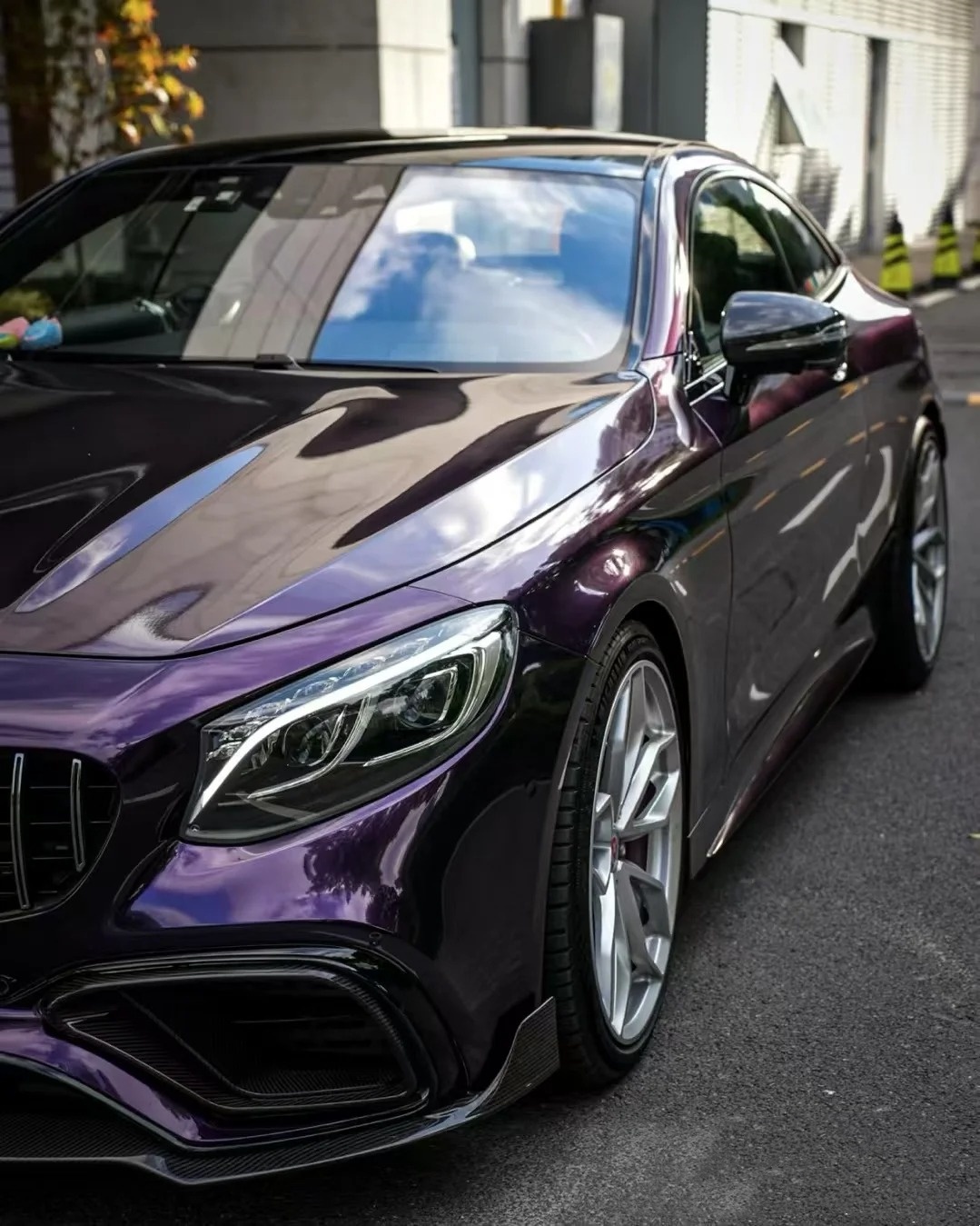 PET Gloss Ghost Midnight Purple Car Vinyl Wrap review dsgre 02