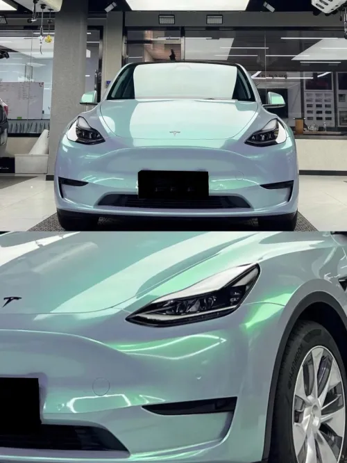 Candy Metallic Grey Green Car Vinyl Wrap review 