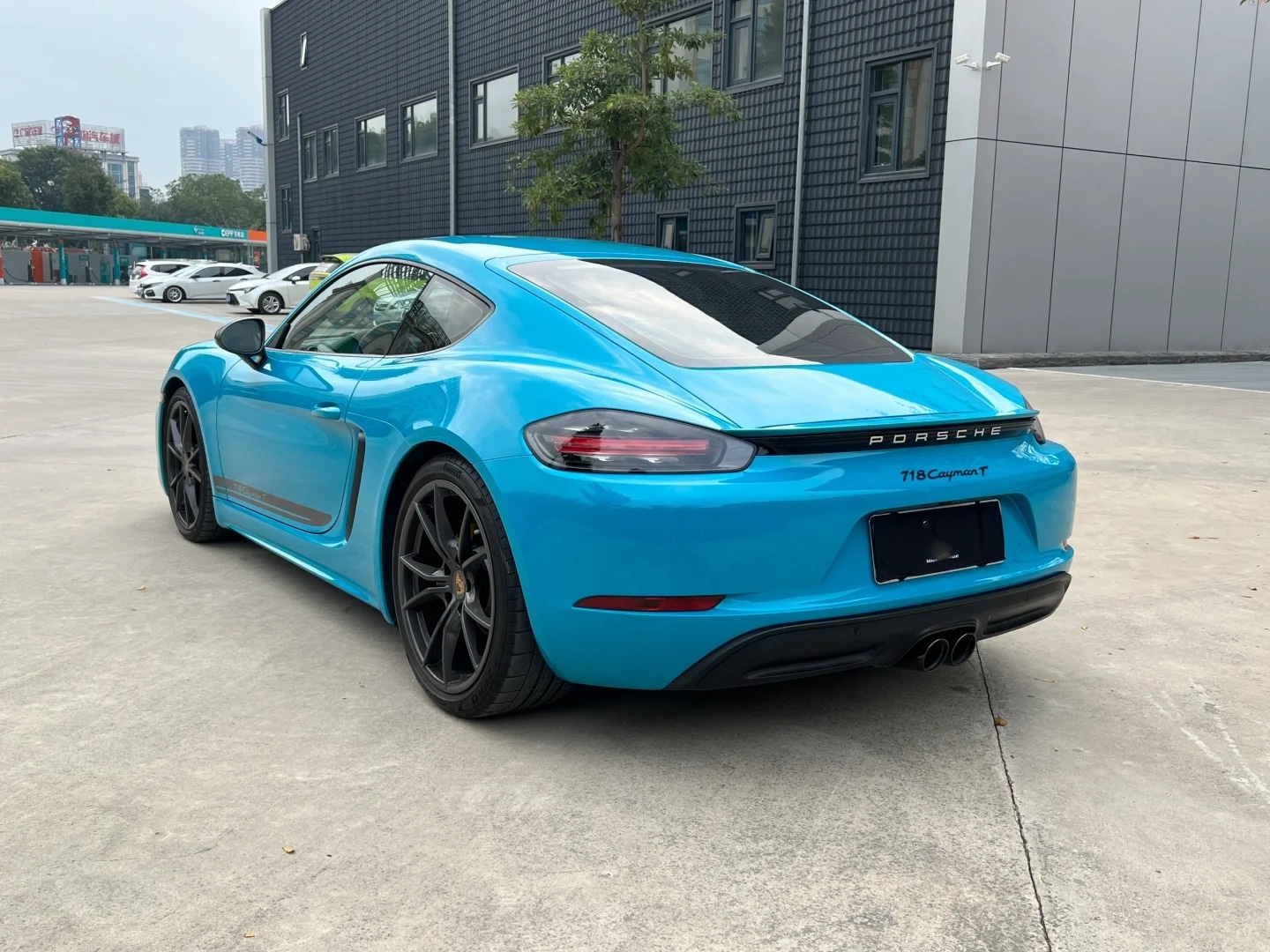 PET Super Gloss Miami Blue Car Vinyl Wrap review 2