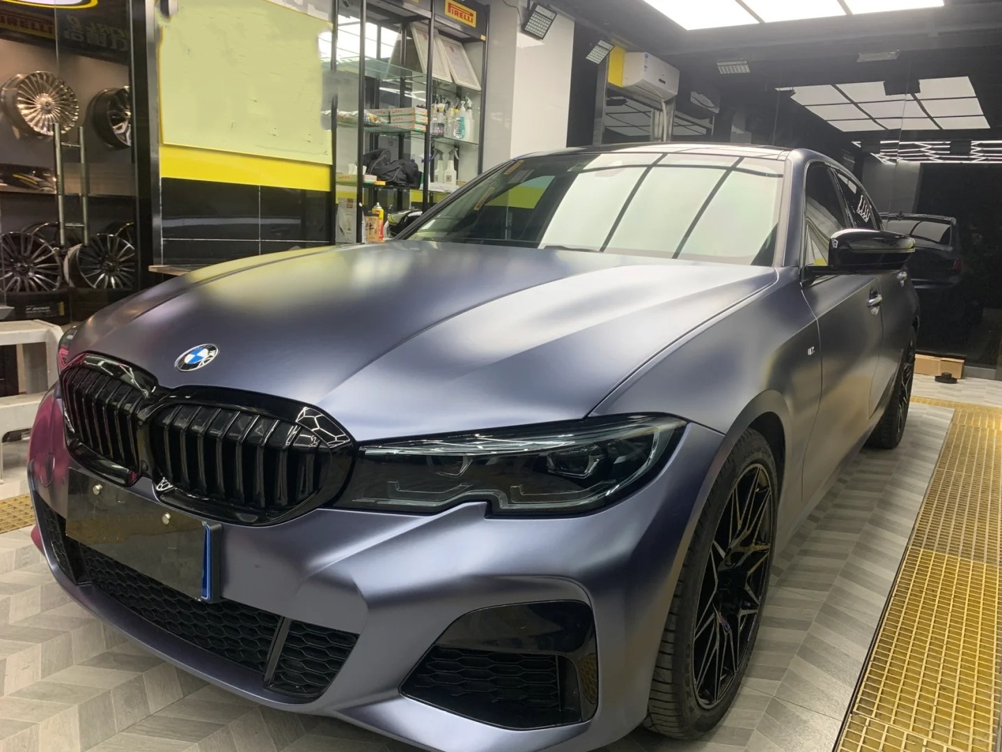 Matte Metallic Oxford Blue Car Vinyl Wrap review fdn 01