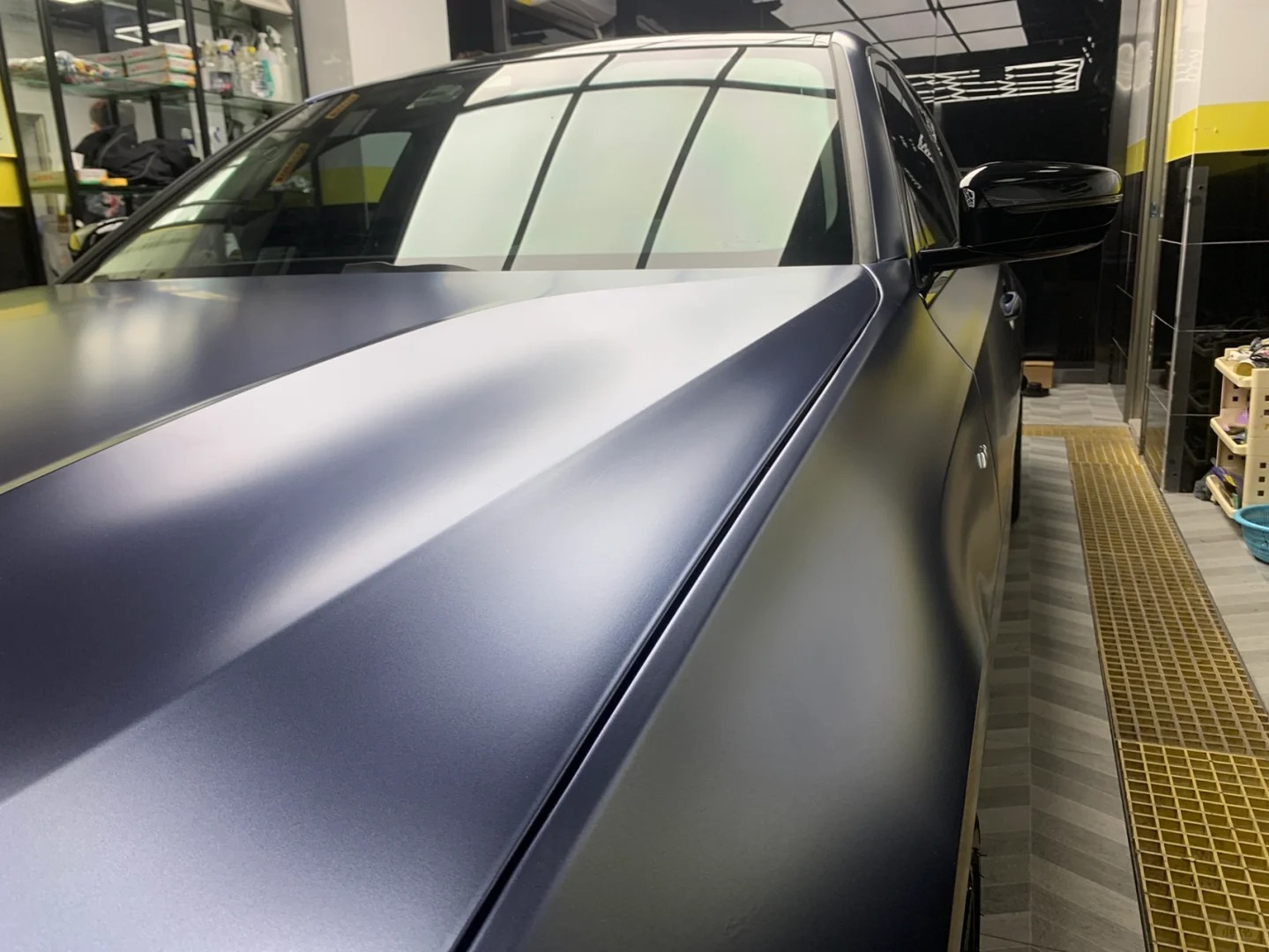 Matte Metallic Oxford Blue Car Vinyl Wrap review fdn 03