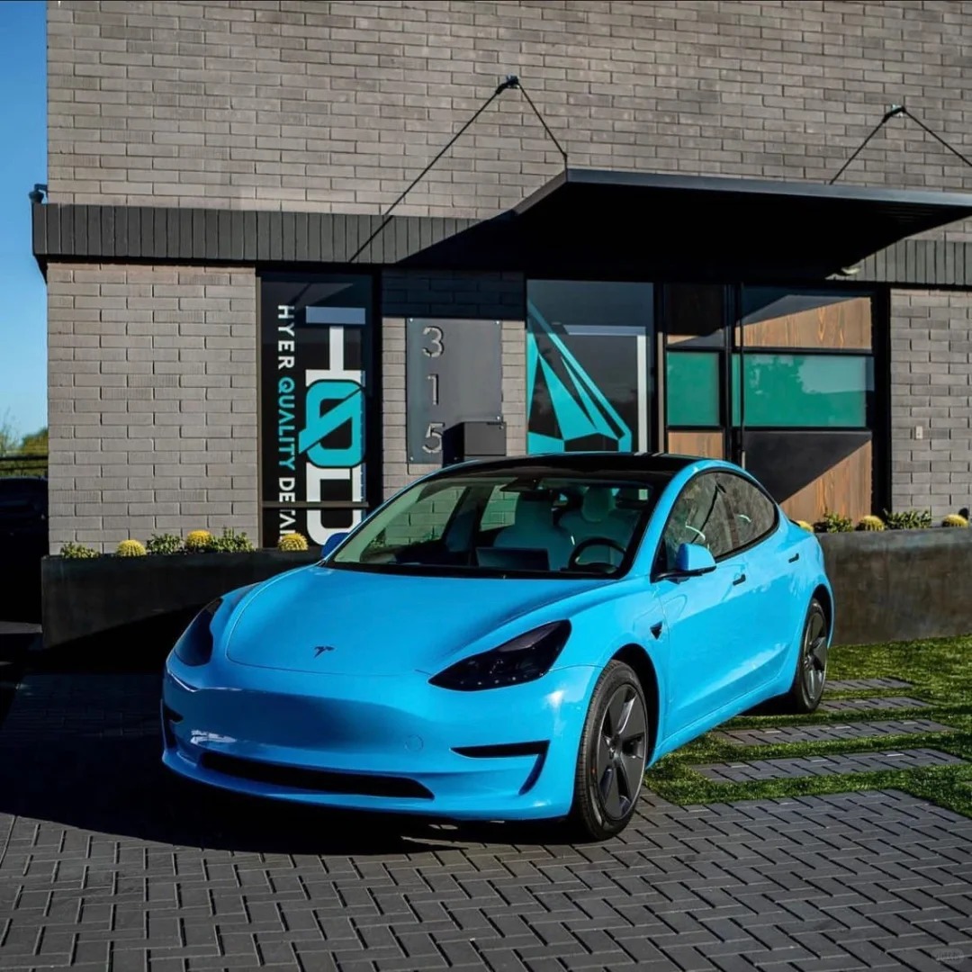 PET Super Gloss Miami Blue Car Vinyl Wrap review dgsdgfd 03