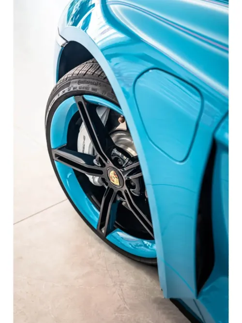 PET Super Gloss Miami Blue Car Vinyl Wrap review 