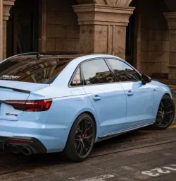 Glossy Crystal Baby Blue Car Vinyl Wrap review rdhrh 02
