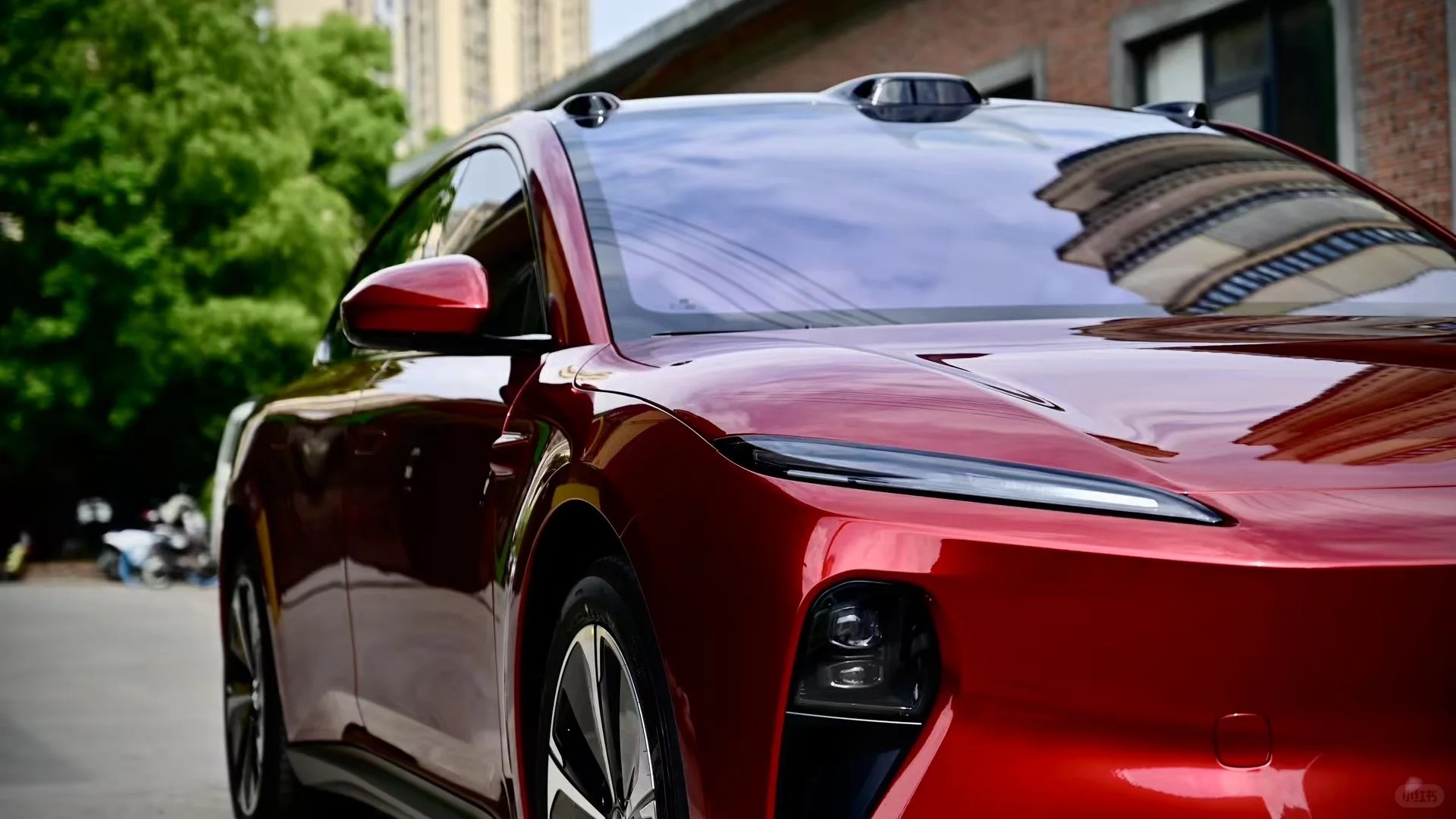 PET Gloss Metallic Cherry Red Car Vinyl Wrap review 2