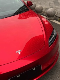 PET Gloss Metallic Cherry Red Car Vinyl Wrap review 1