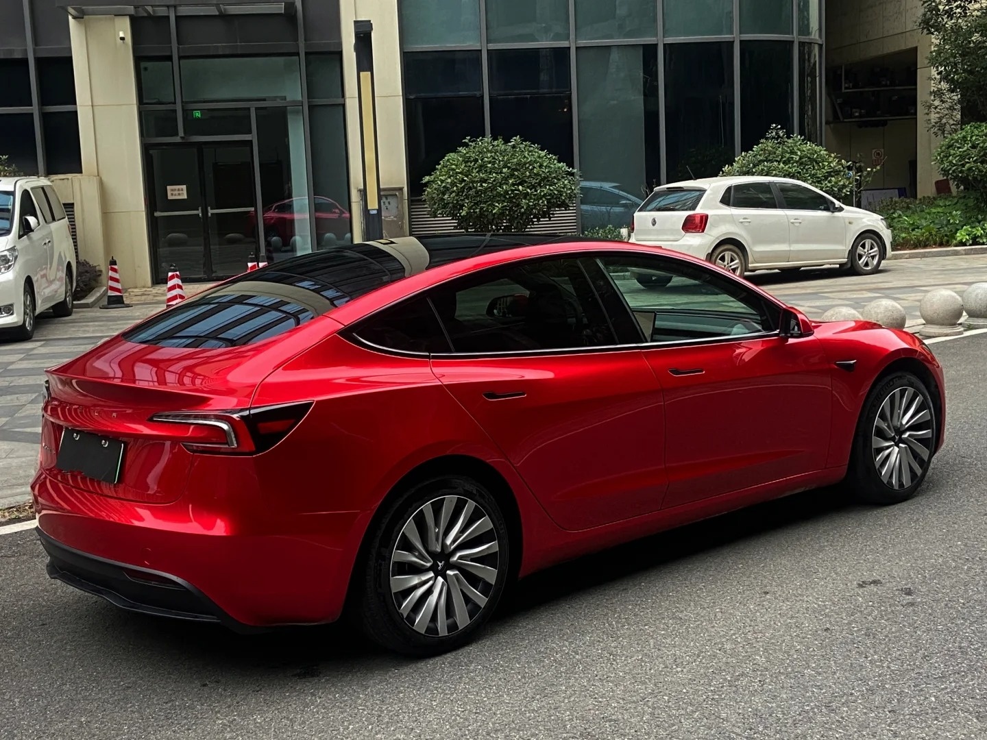 PET Gloss Metallic Cherry Red Car Vinyl Wrap review dsgd 01