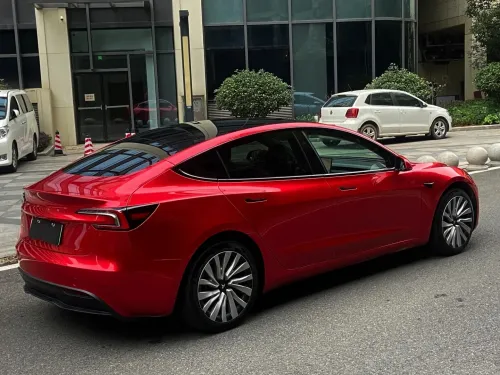 PET Gloss Metallic Cherry Red Car Vinyl Wrap review 