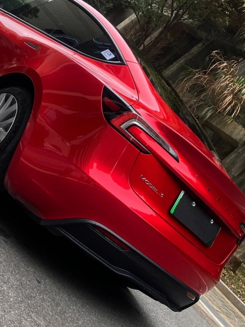 PET Gloss Metallic Cherry Red Car Vinyl Wrap review 