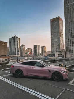 Glossy Oolong Milk Tea Pink Car Vinyl Wrap review seh 01