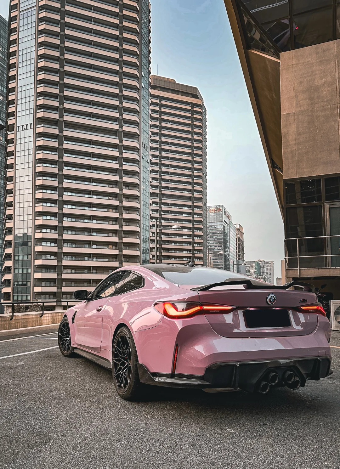 Glossy Oolong Milk Tea Pink Car Vinyl Wrap review 2