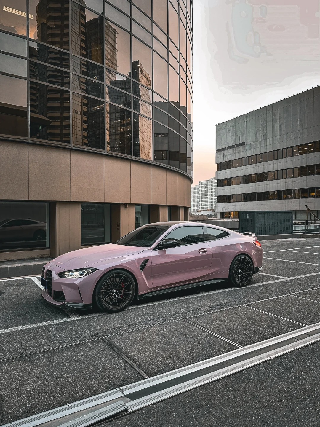 Glossy Oolong Milk Tea Pink Car Vinyl Wrap review 1