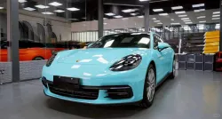 Super Gloss Tanager Blue Car Vinyl Wrap review dszg 01