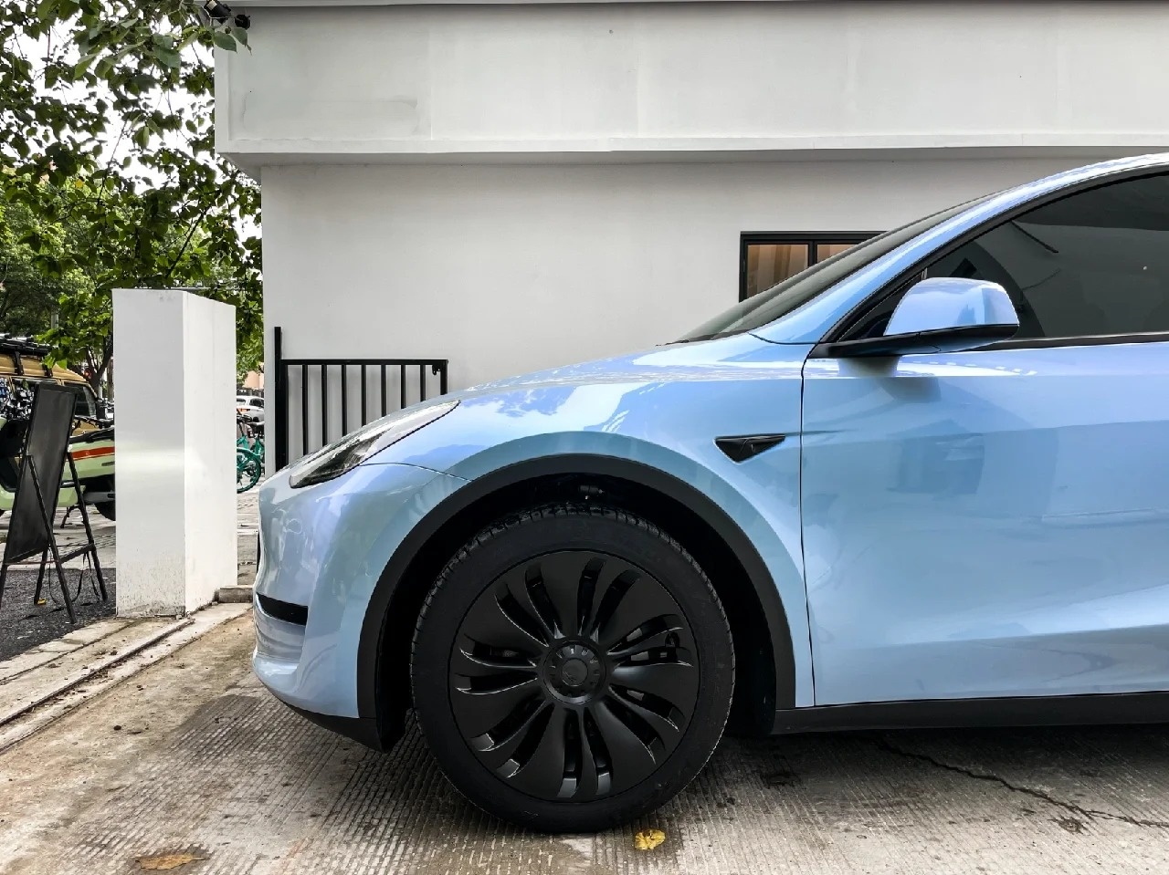 Tesla Gloss Fancy Rock Grey Color Fliper Car Vinyl Wrap review ytyty 03