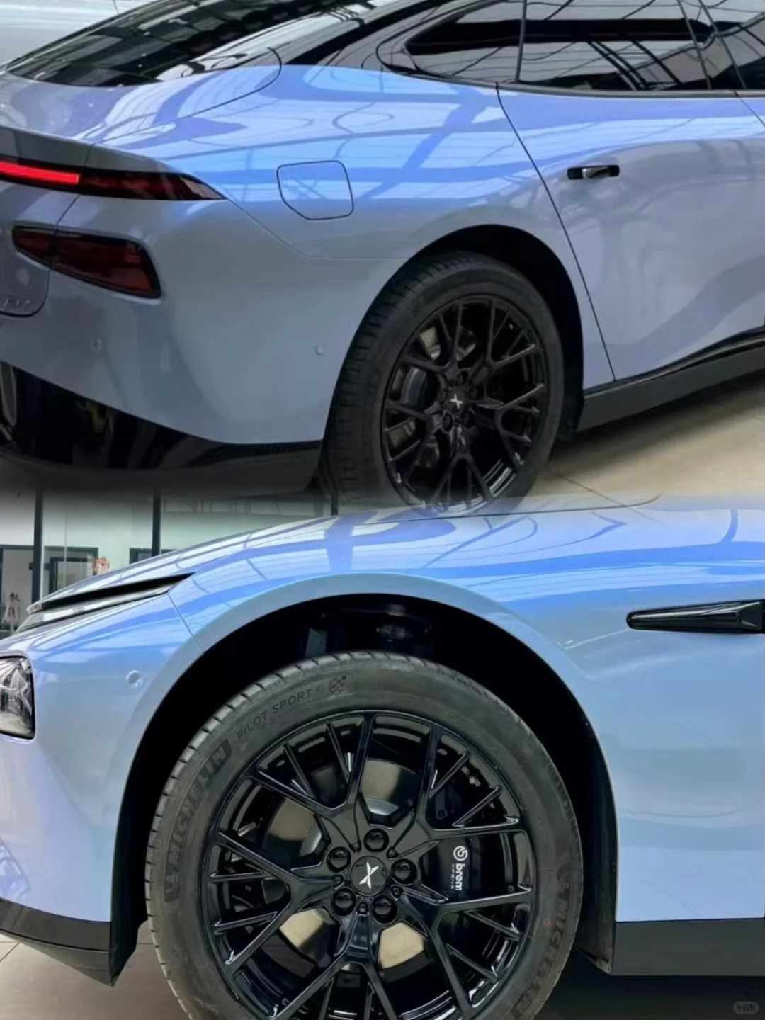 Tesla Twin Candy Grey Cyanine Car Vinyl Wrap review 0
