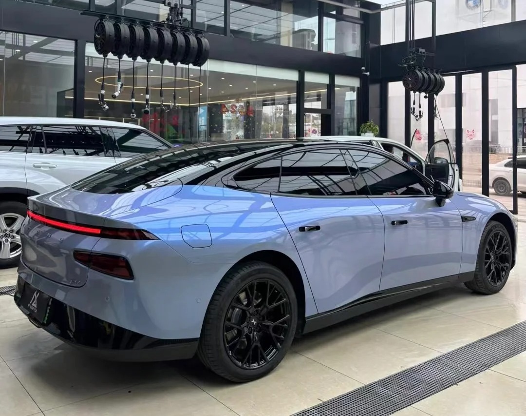 Tesla Twin Candy Grey Cyanine Car Vinyl Wrap review 1