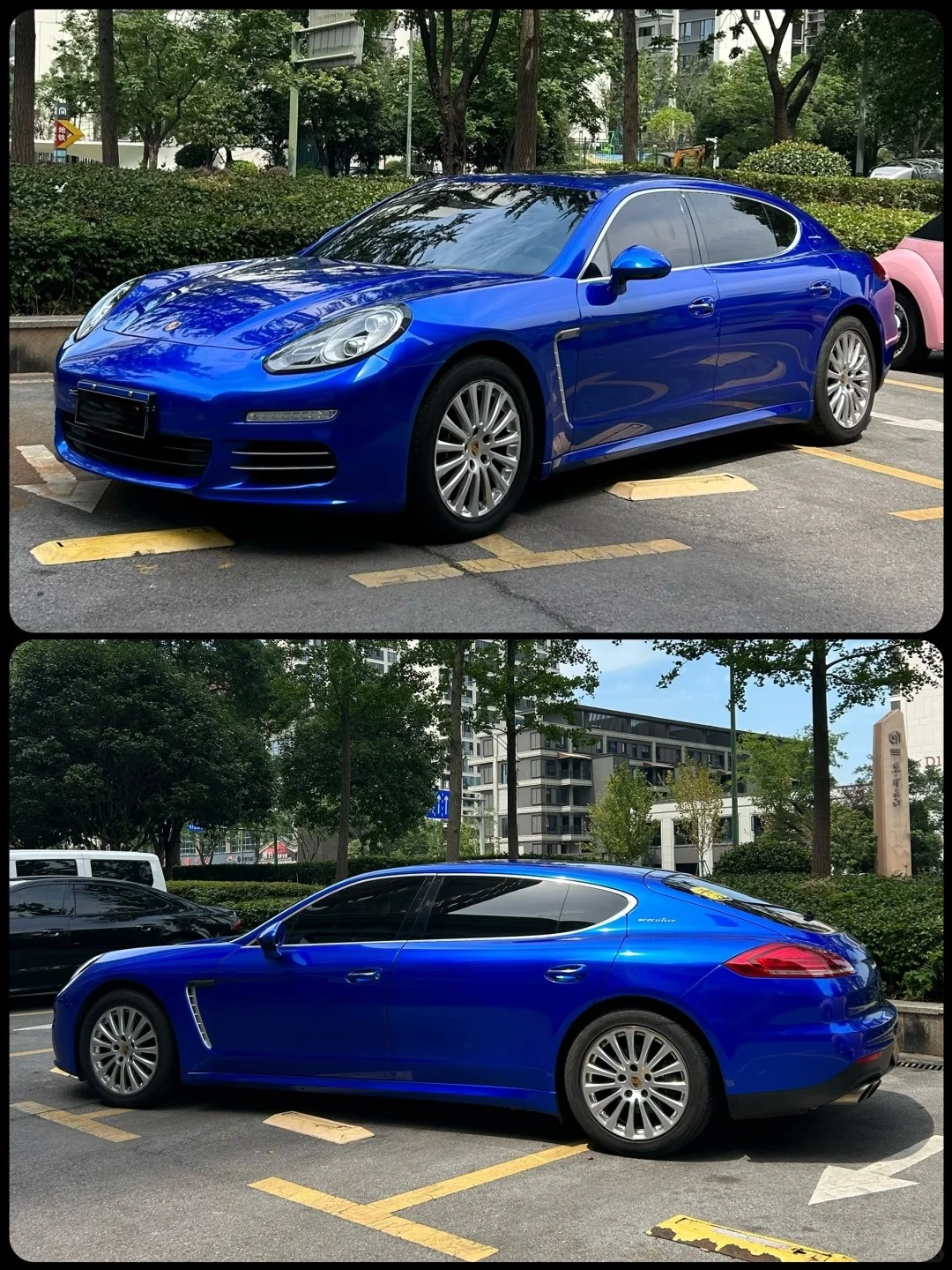 Glossy Crystal Royal Blue Car Vinyl Wrap review fdgrthj 02