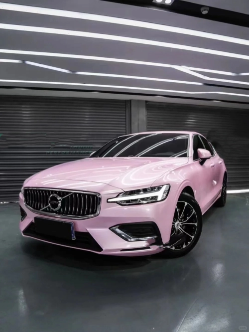Macaron Cherry Pink Car Vinyl Wrap review 
