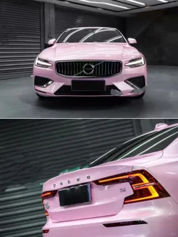 Macaron Cherry Pink Car Vinyl Wrap review dsgf 01
