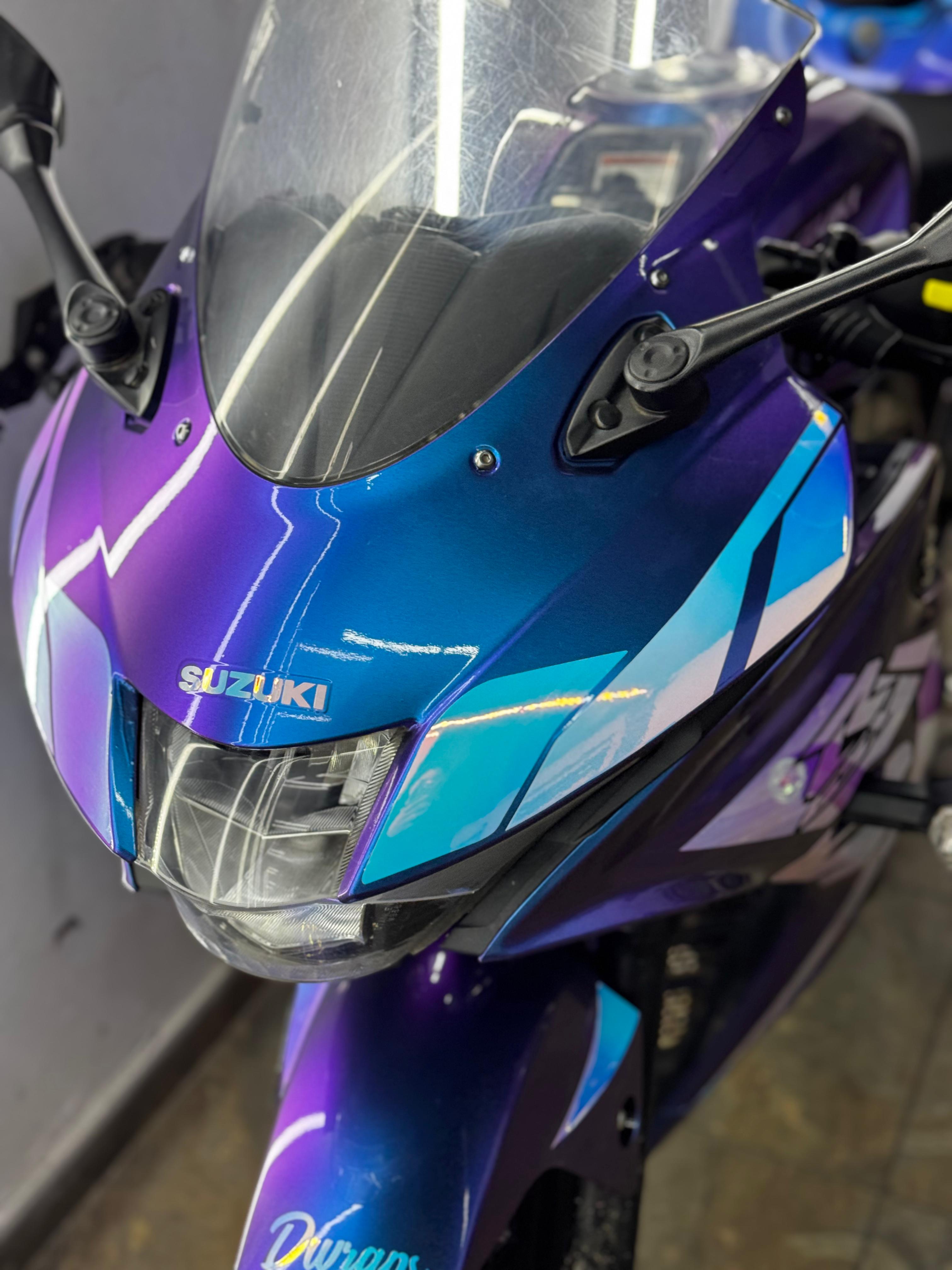 Gloss Auroral Blue Purple Car Vinyl Wrap review dsgeth 01