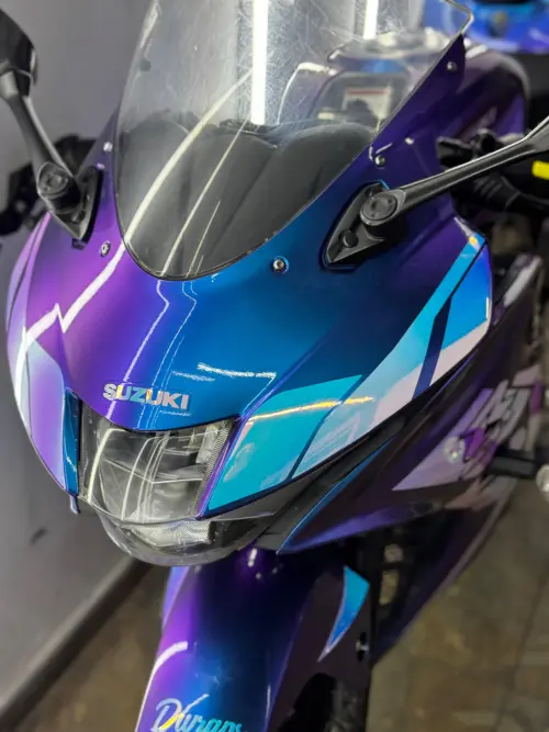 Gloss Auroral Blue Purple Car Vinyl Wrap review 