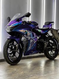 Gloss Auroral Blue Purple Car Vinyl Wrap review 7