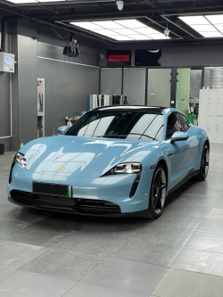 PET Porsche Bentley Gloss Ice Blue Car Vinyl Wrap review fgRT 03