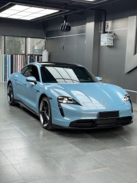 PET Porsche Bentley Gloss Ice Blue Car Vinyl Wrap review 0
