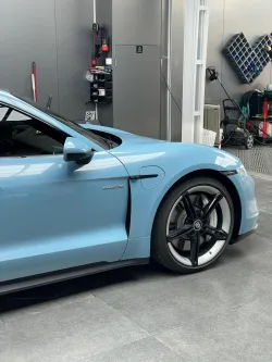 PET Porsche Bentley Gloss Ice Blue Car Vinyl Wrap review fgRT 04