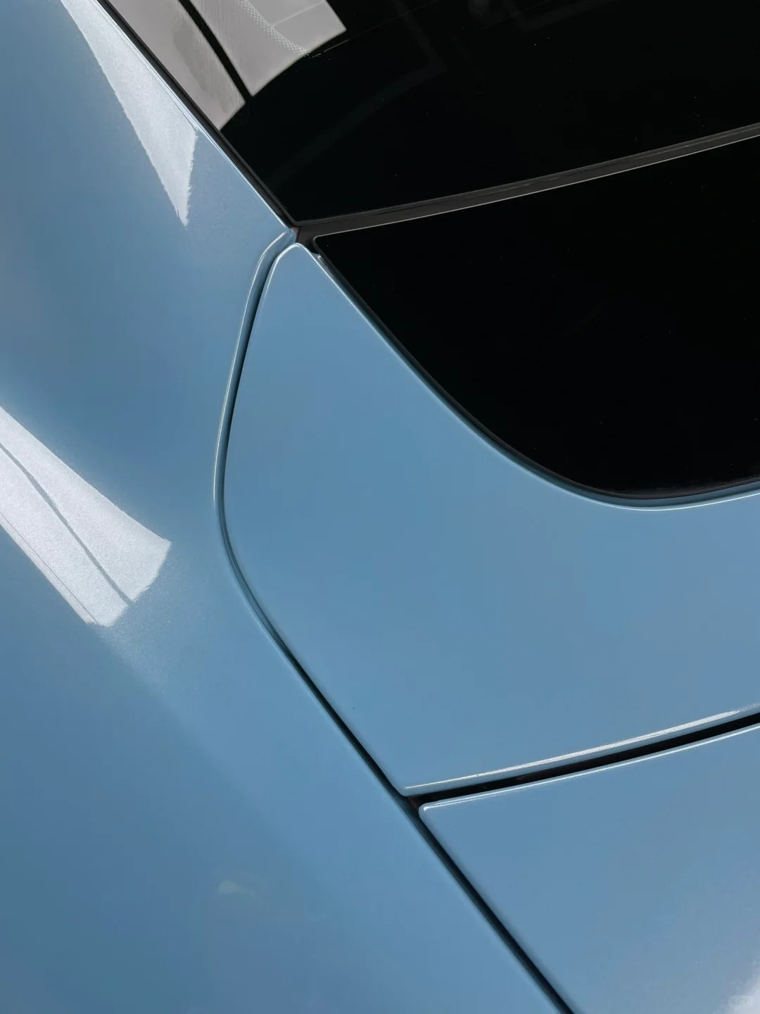 PET Porsche Bentley Gloss Ice Blue Car Vinyl Wrap review esgre 02