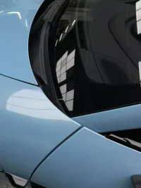 PET Porsche Bentley Gloss Ice Blue Car Vinyl Wrap review 0