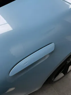 PET Porsche Bentley Gloss Ice Blue Car Vinyl Wrap review sfewge 01