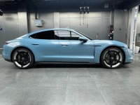 PET Porsche Bentley Gloss Ice Blue Car Vinyl Wrap review 1
