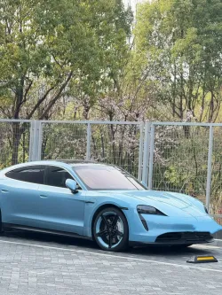 PET Porsche Bentley Gloss Ice Blue Car Vinyl Wrap review sgreat 02