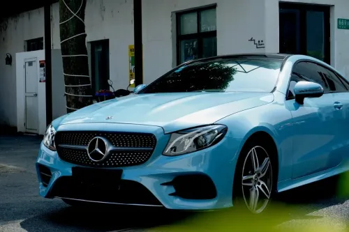 PET Porsche Bentley Gloss Ice Blue Car Vinyl Wrap review 