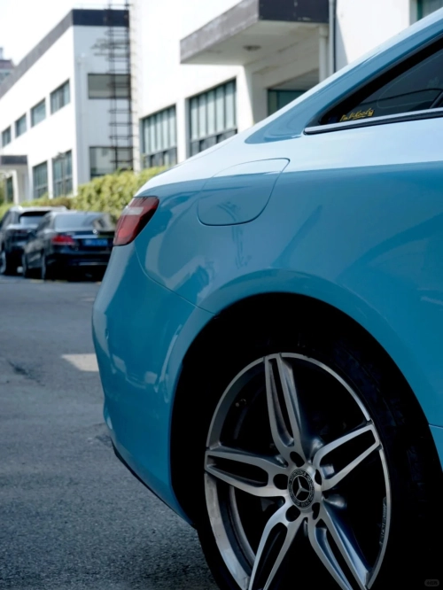 PET Porsche Bentley Gloss Ice Blue Car Vinyl Wrap review 