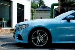 PET Porsche Bentley Gloss Ice Blue Car Vinyl Wrap review ghtg 02