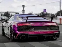 PET BMW Gloss Pearl Purple Car Vinyl Wrap review 2