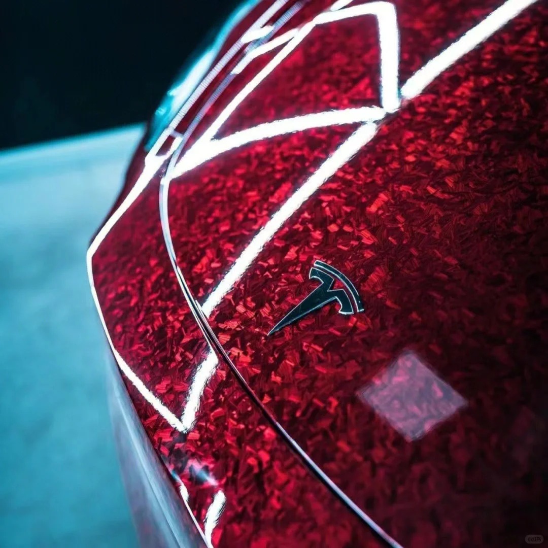 PET Super Gloss Forging Carbon Red Car Vinyl Wrap review dsger 01