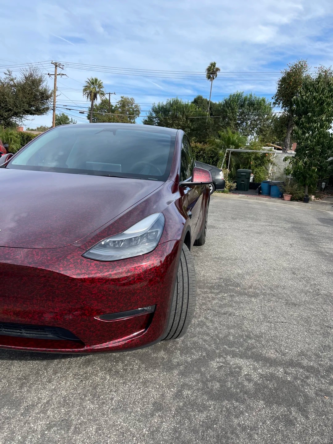 PET Super Gloss Forging Carbon Red Car Vinyl Wrap review dfhtyk 03