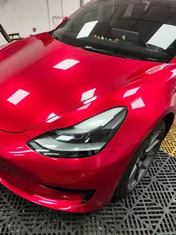 PET Gloss Metallic Vampire Red Car Vinyl Wrap review sdgergh 01