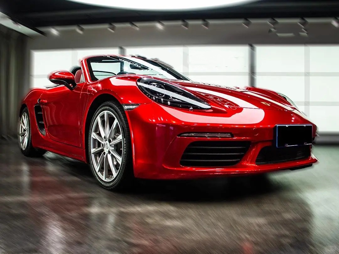 PET Gloss Metallic Vampire Red Car Vinyl Wrap review faehrt 02