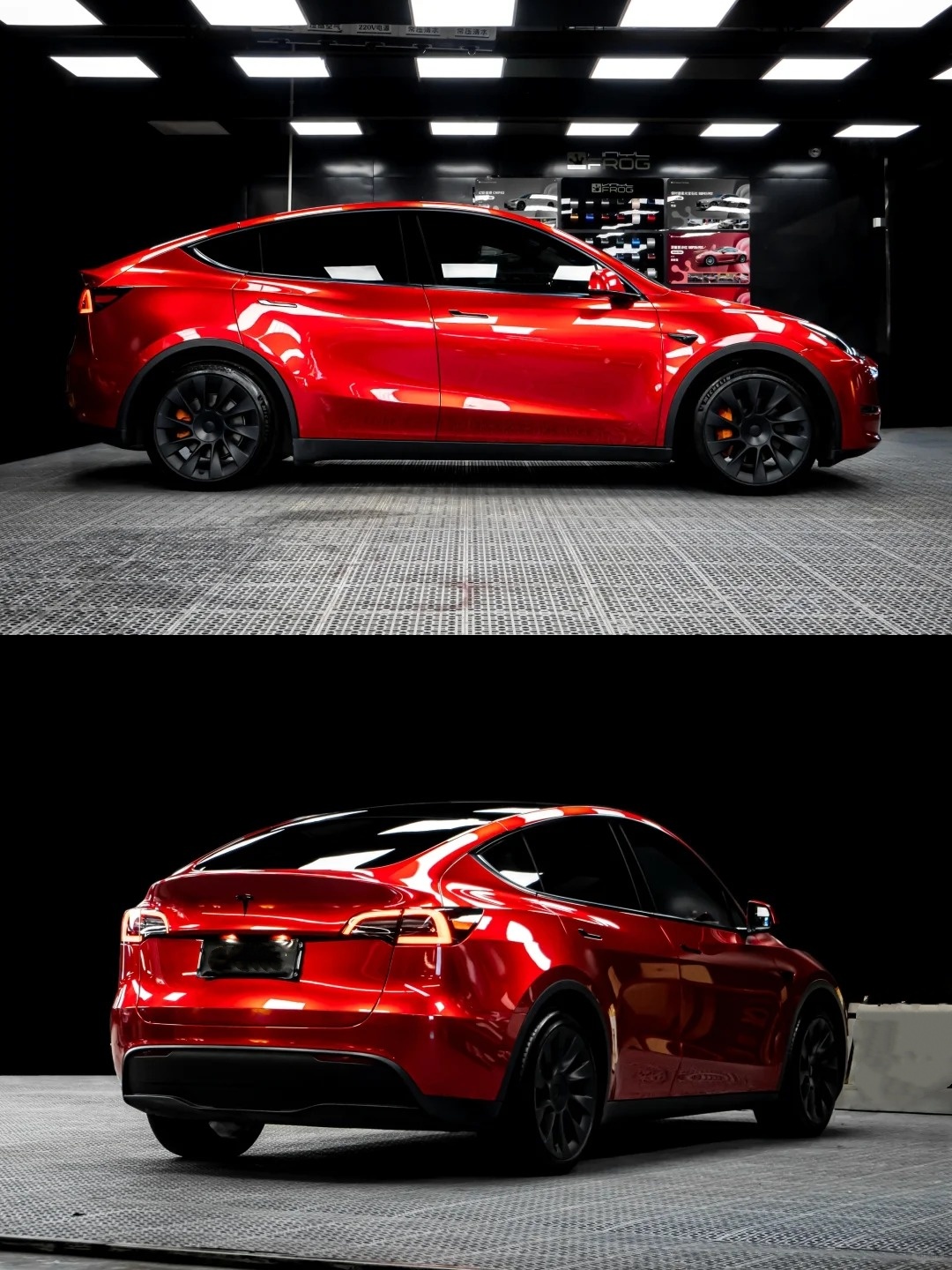 PET Gloss Metallic Vampire Red Car Vinyl Wrap review trrtj 01